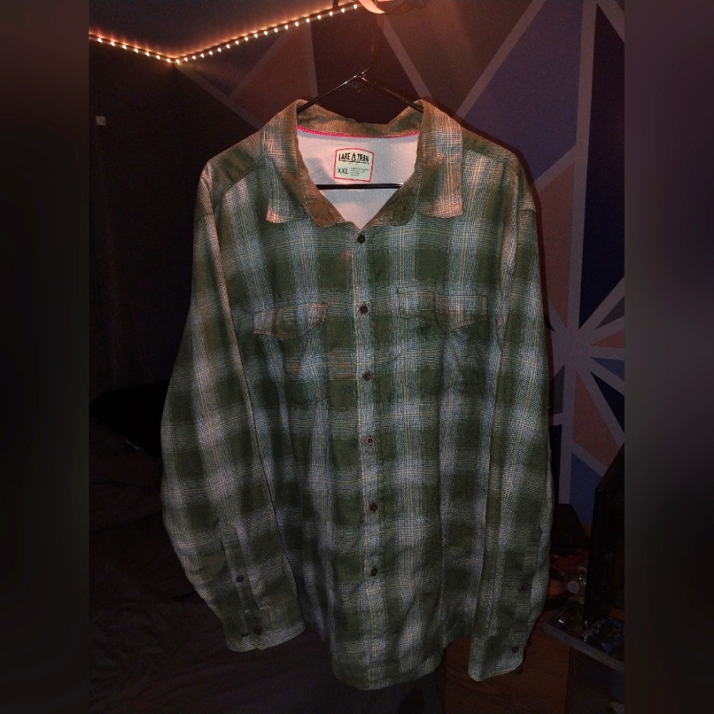 Lake and trail plaid shirt